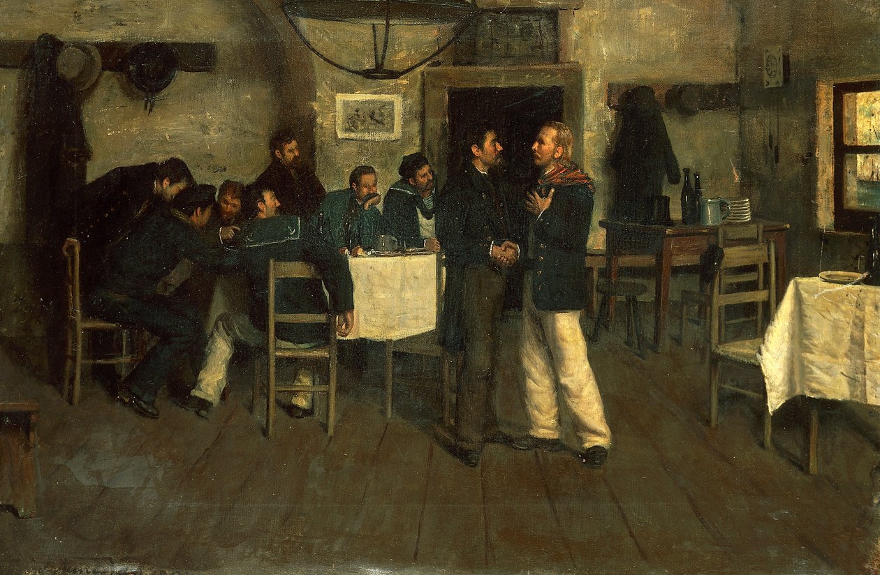 Encuentro entre Giuseppe Garibaldi y Giovanni Battista Cuneo en Taganrog, en el Mar Negro de Italo Nunes Vais