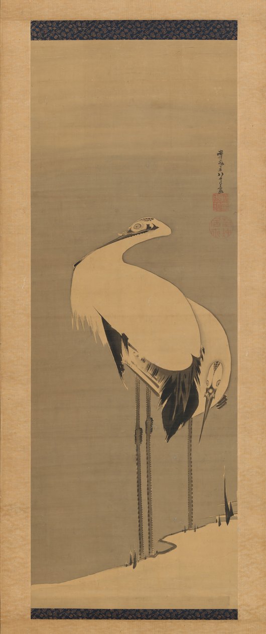Dos grullas, 1795 de Ito Jakuchu