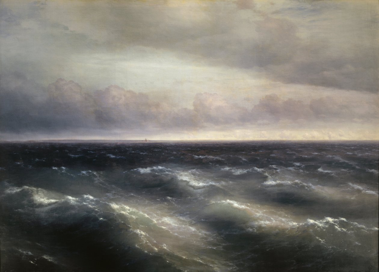 Mar Negro (una tormenta comienza a formarse en el Mar Negro) de Ivan Konstantinovich Aivazovsky