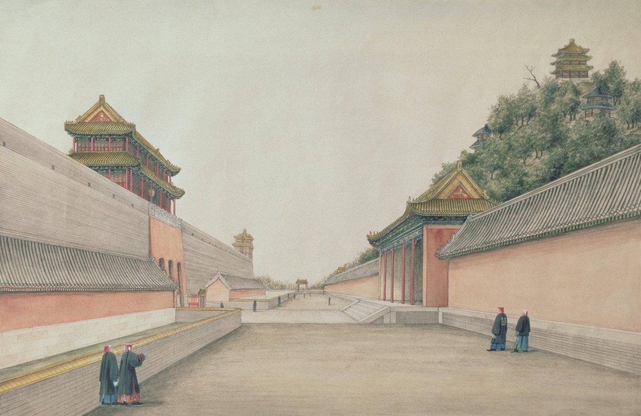El Palacio Imperial en Pekín, de una colección de Bocetos Chinos, 1804-06 de Ivan Alexandrov
