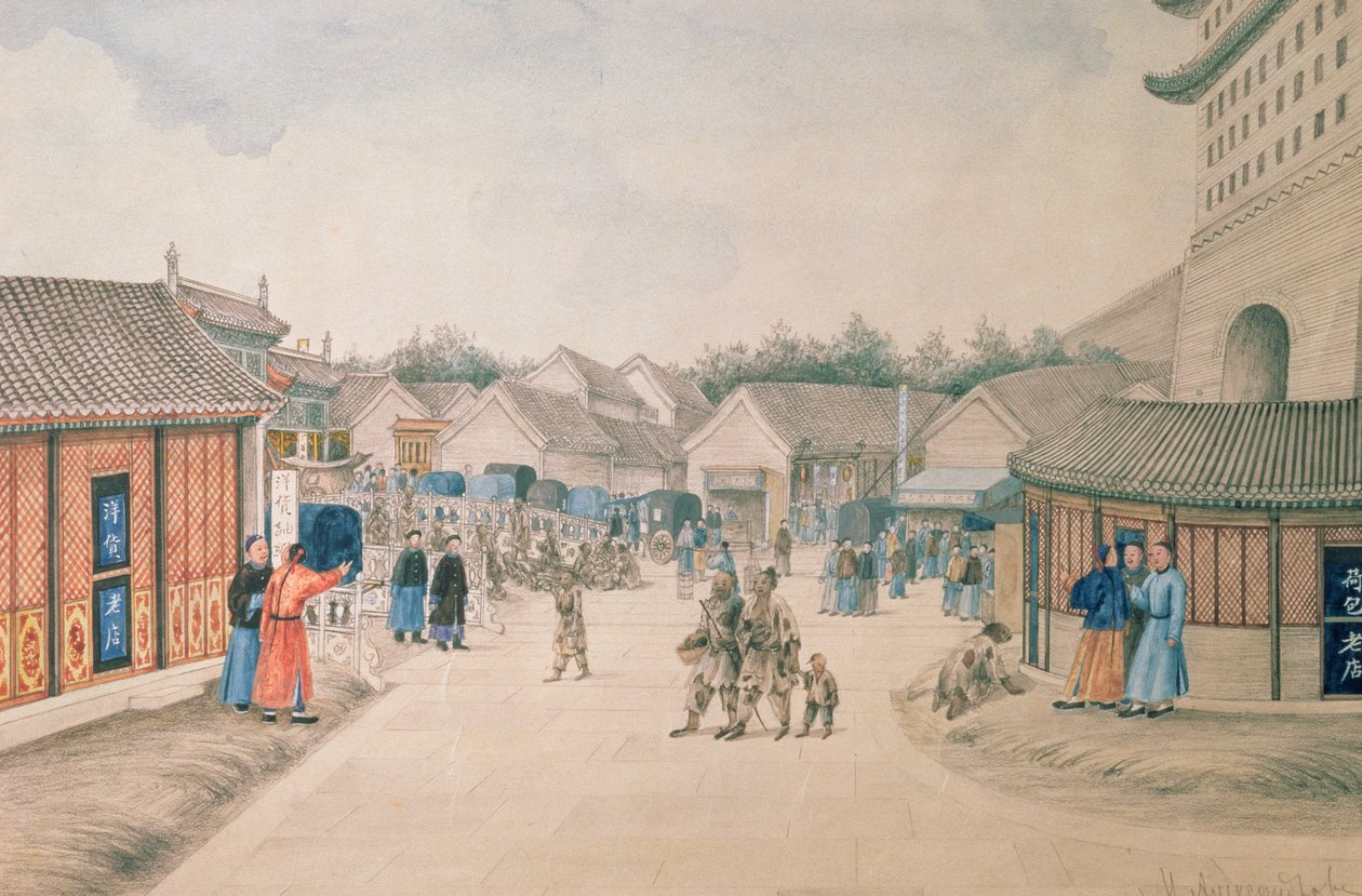 Puente Tsyan-Minh, de Bocetos chinos, 1804-06 de Ivan Alexandrov