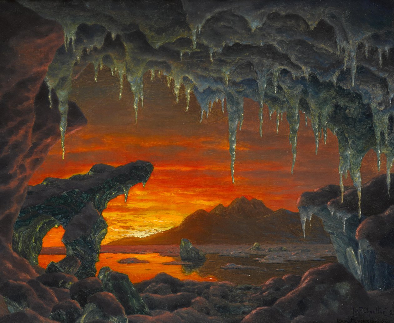 Maqueta para un decorado de cueva ártica de Ivan Fedorovich Choultse