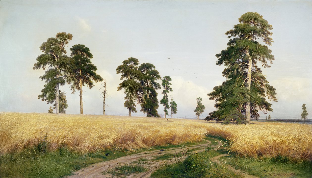 El Campo de Trigo, 1878 de Ivan Ivanovich Shishkin