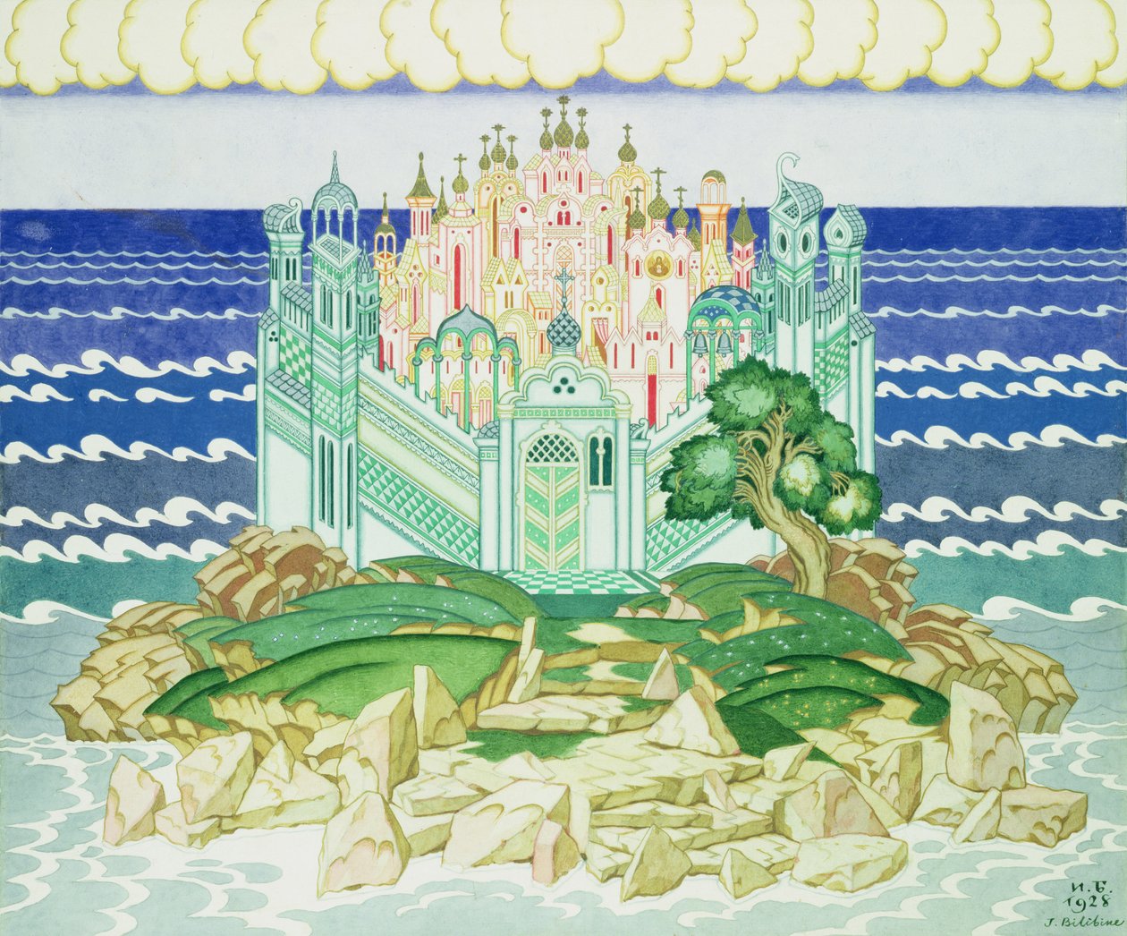 Diseño para la decoración de la producción de 1928 de la ópera 