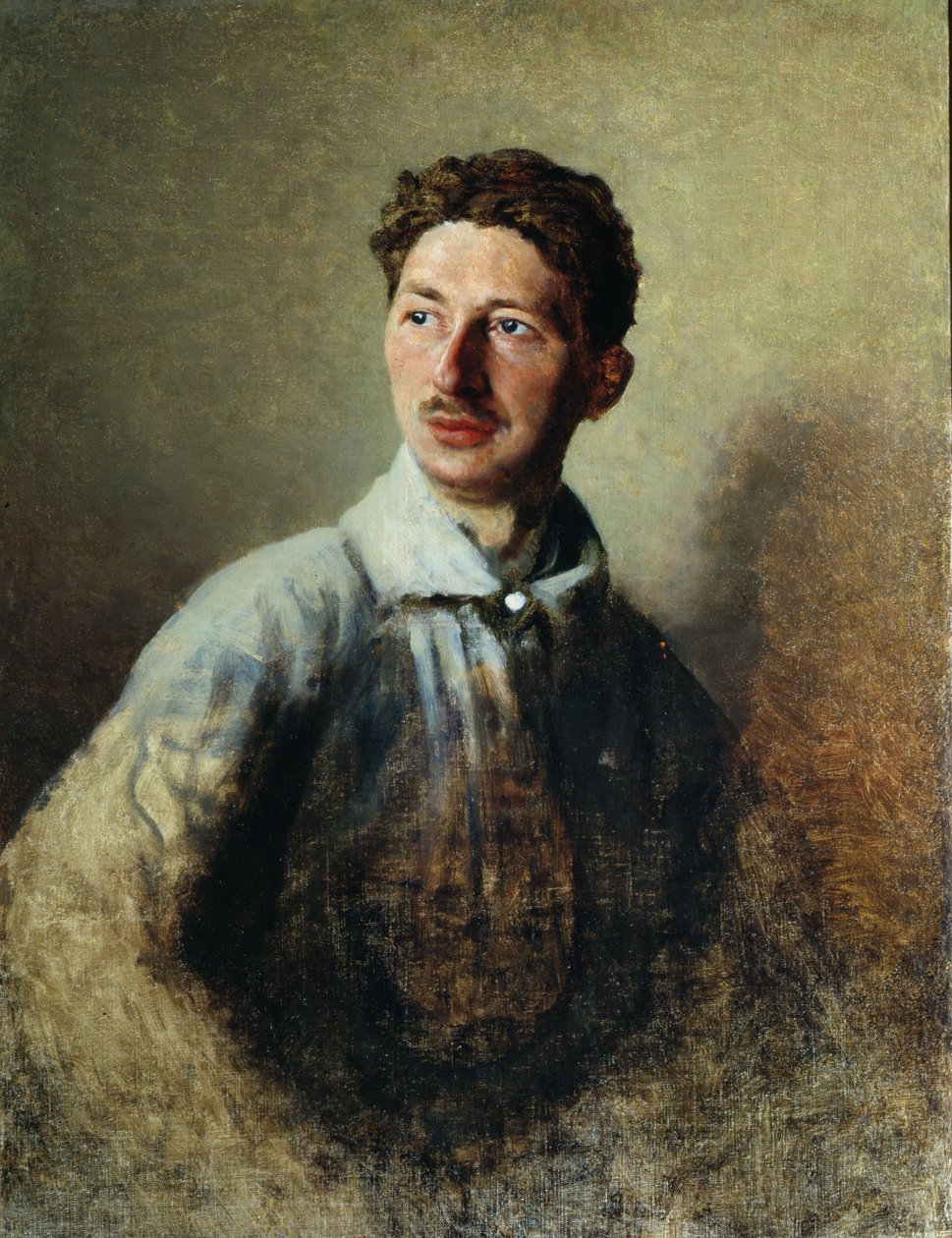 Retrato del poeta Sergey Gorodetsky (1884-1967) 1909 de Ivan Kirillovich Parkhomenko