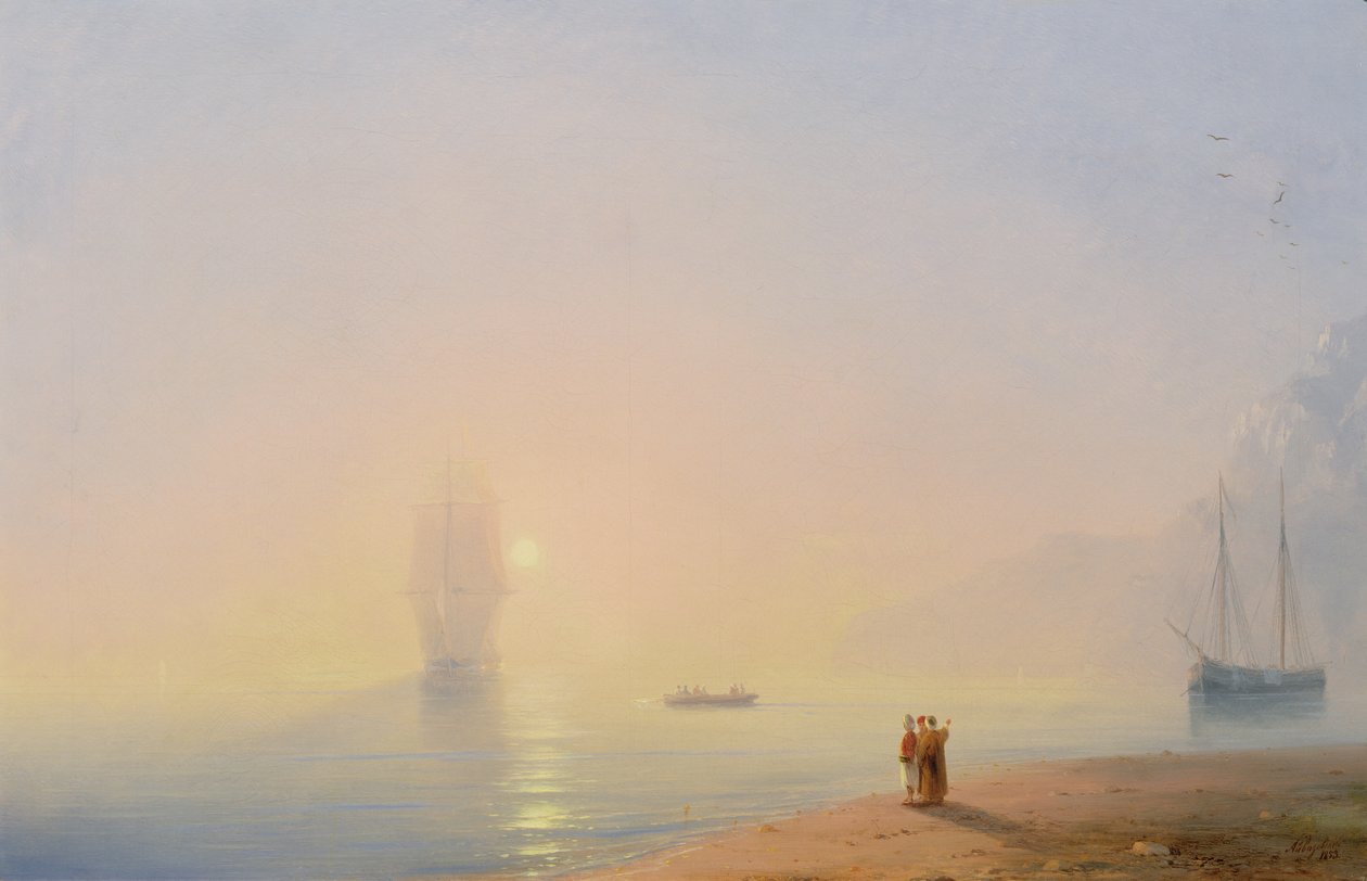 Mirando al Mar Negro de Ivan Konstantinovich Aivazovsky