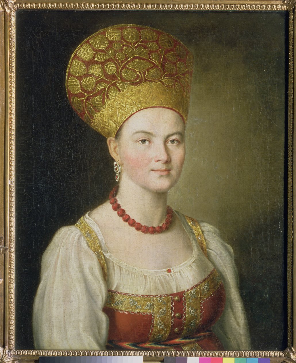 Mujer campesina con traje ruso, 1784 de Ivan Petrovich Argunov