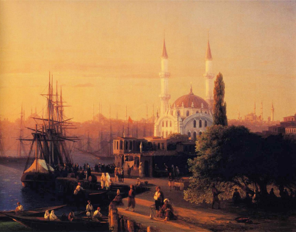 Panorama de Constantinopole (detalle) de Ivan Aivazovsky