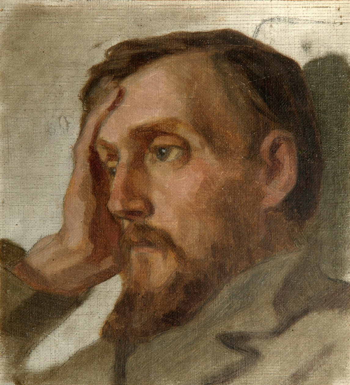 Retrato del crítico literario y filósofo Vissarion G. Belinsky, 1811-1848, 1879 de Ivan Alexandrovich Astafyev