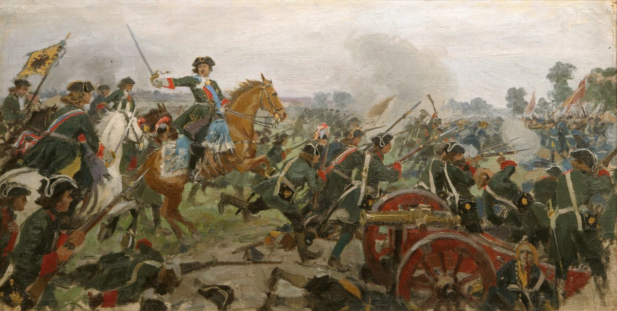 La batalla de Poltava de Ivan Alexeyevich Vladimirov