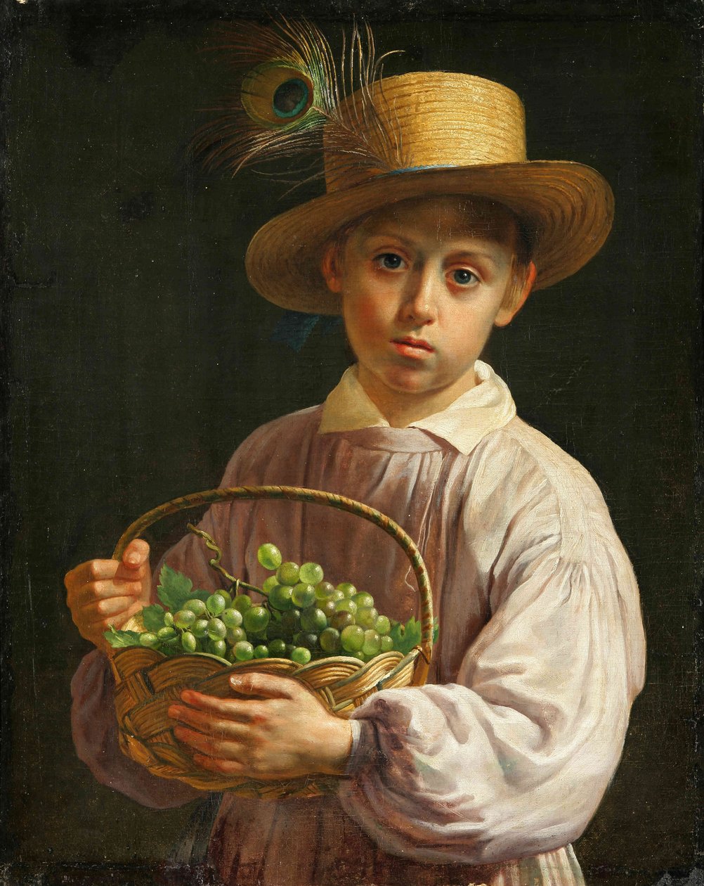 Jan Chrucki. Niño en el Salamianym kapielušy, XIX. de Ivan Khrutsky