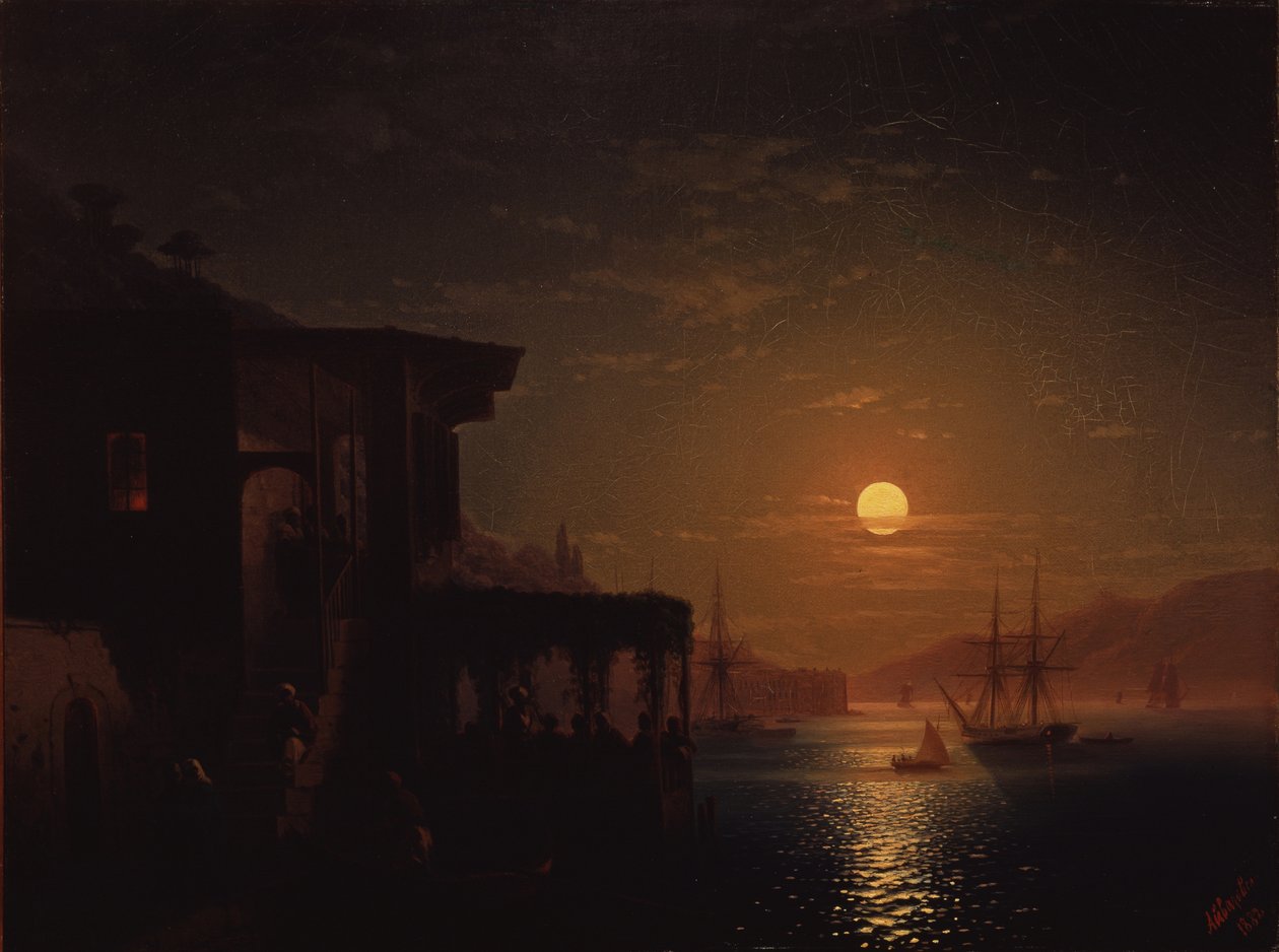 Constantinopla al atardecer, 1882 de Ivan Konstantinovich Aivazovsky