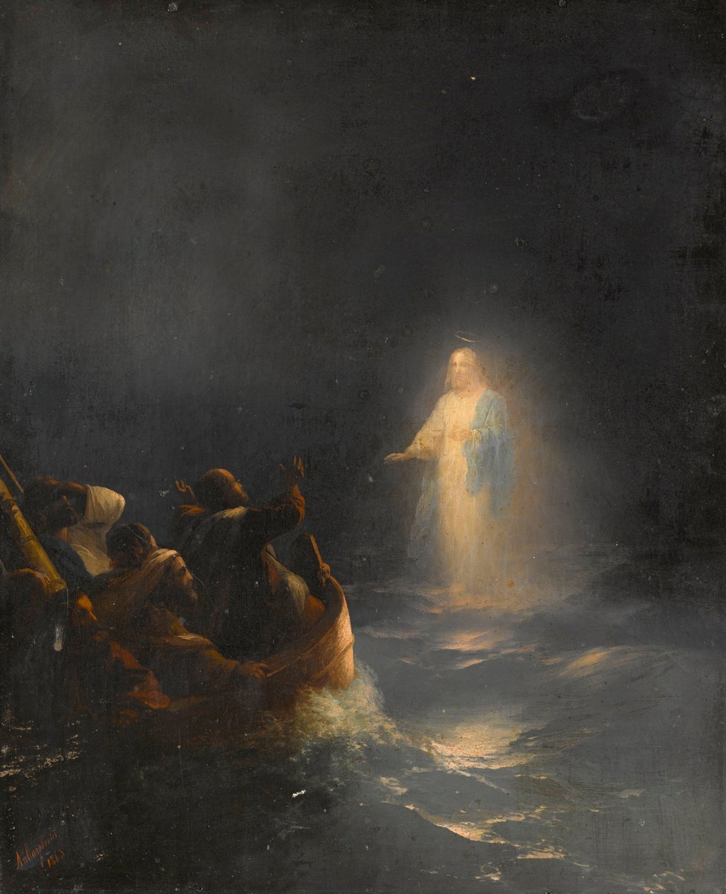 Jesús camina sobre las aguas de Ivan Konstantinovich Aivazovsky