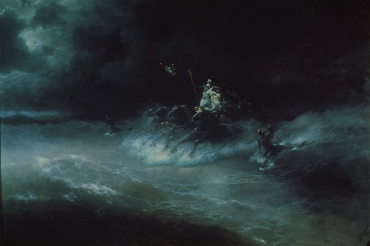 El viaje de Poseidón sobre el mar, 1894 de Ivan Konstantinovich Aivazovsky