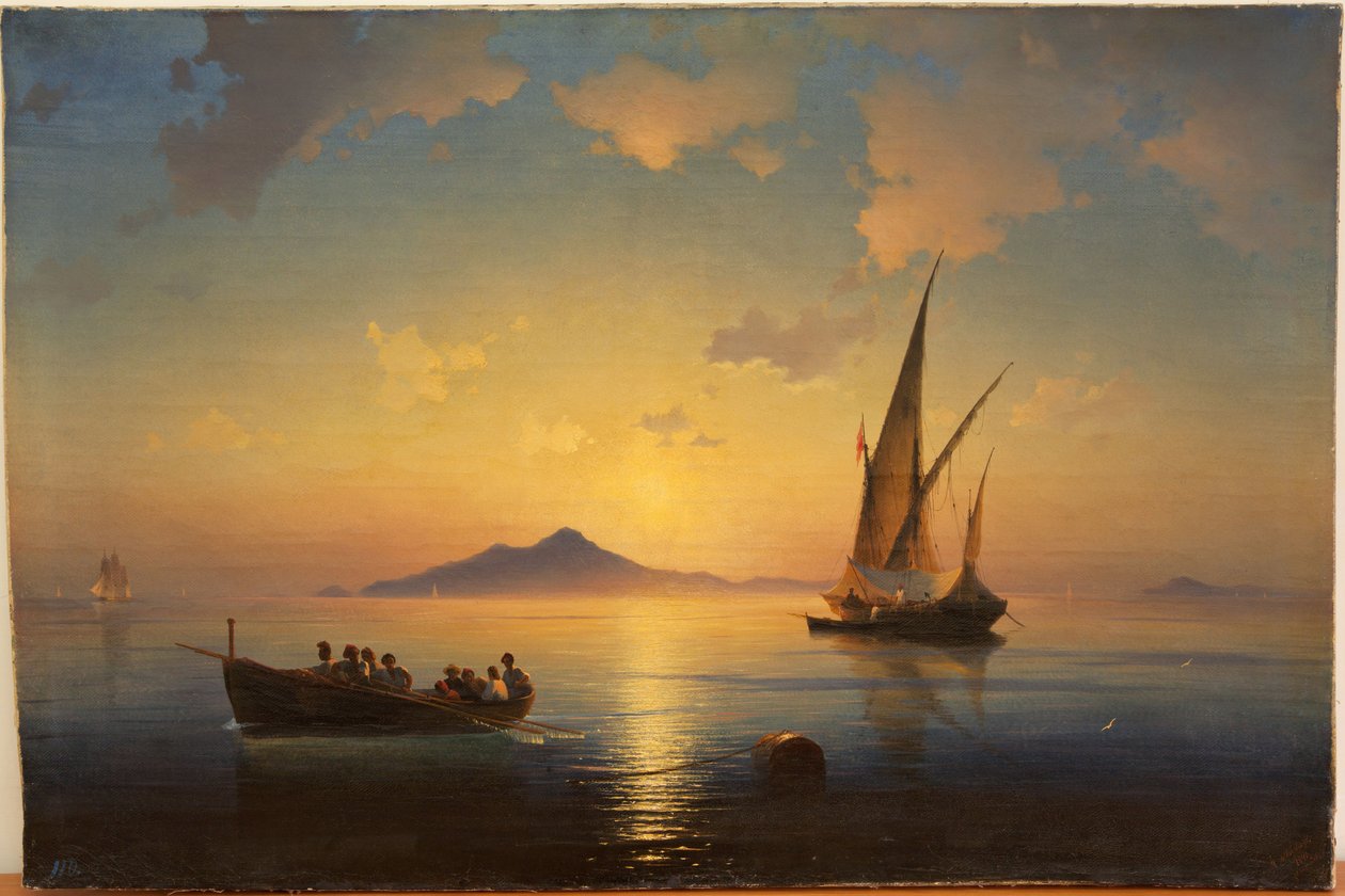 La Bahía de Nápoles de Ivan Konstantinovich Aivazovsky