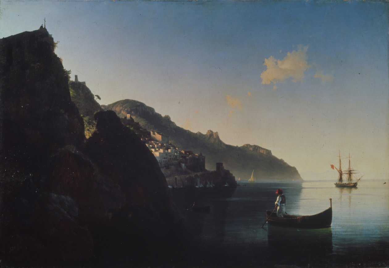 La costa cerca de Amalfi, 1841 de Ivan Konstantinovich Aivazovsky