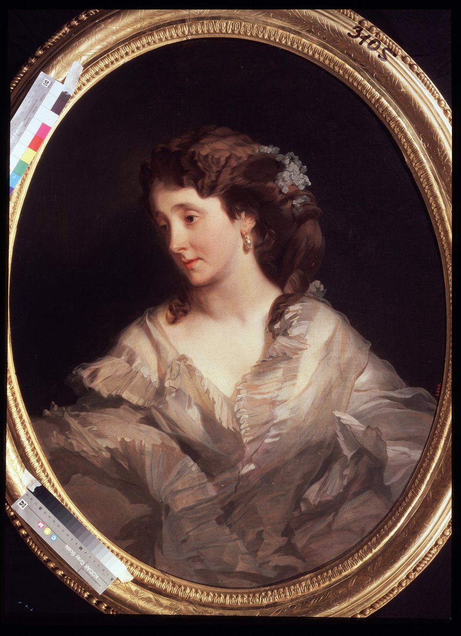 Retrato de Alexandra Chelischeva. Pintura de Ivan Kosmich Makarov (1822-1897), óleo sobre lienzo, ca. 1860. Arte ruso, retrato del siglo XIX. Galería Estatal Tretyakov, Moscú. de Ivan Kosmich Makarov