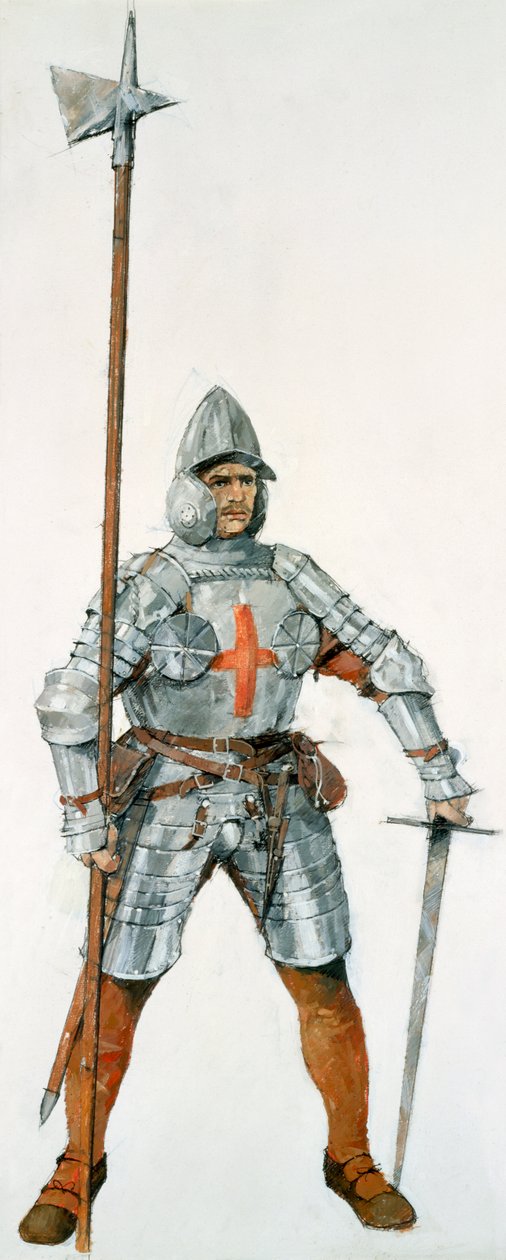 Soldado inglés, Batalla de Flodden Field, 1513, c. 1990-2010 de Ivan Lapper