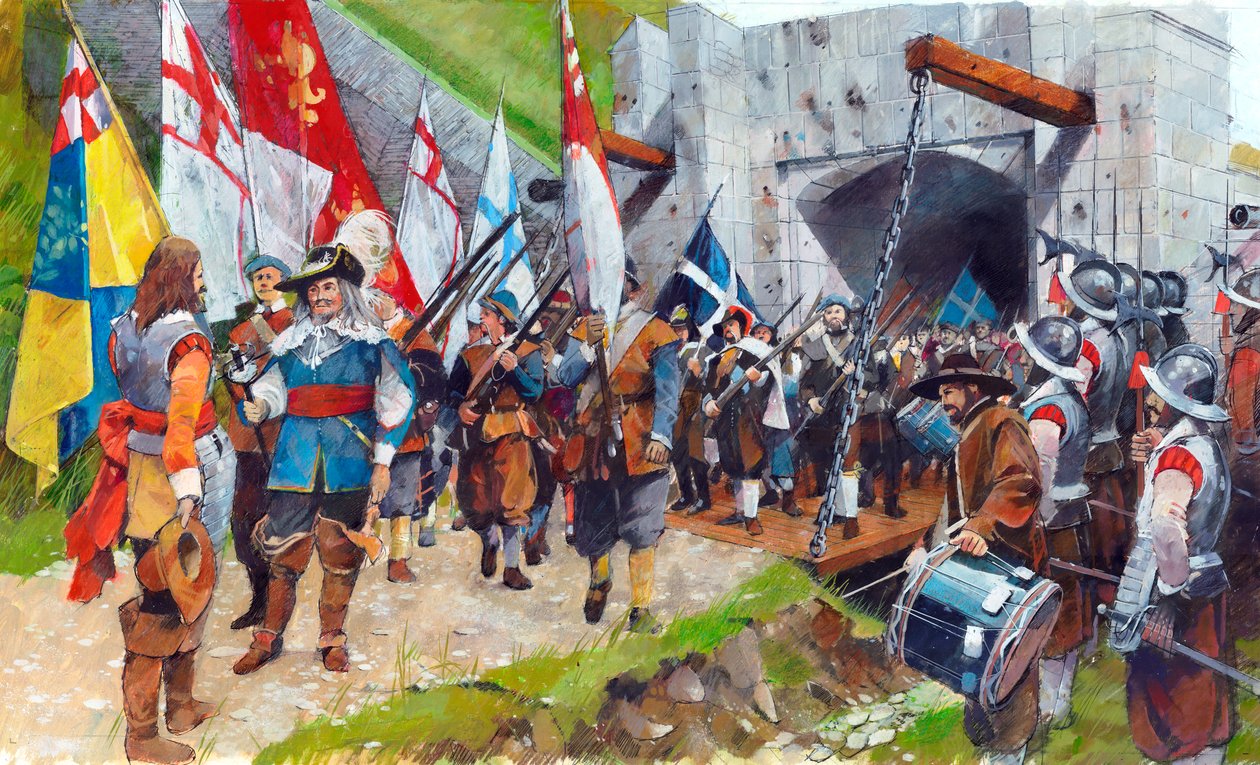Castillo de Pendennis, Cornualles. 17 de agosto de 1646, c. 1990-2010 de Ivan Lapper