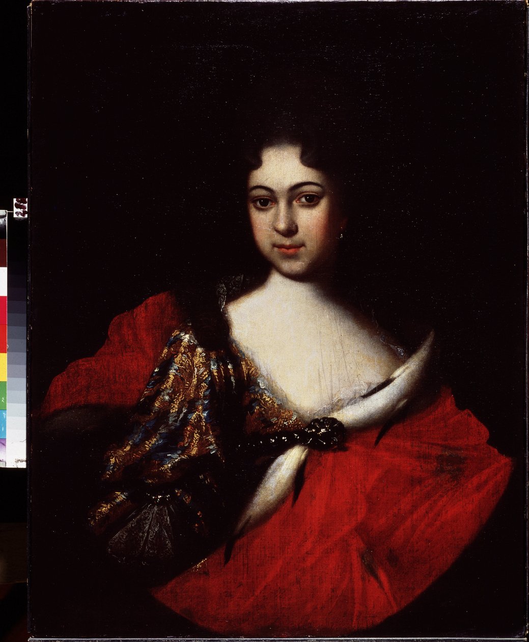 Retrato de la emperatriz Praskovia Ivanovna (1694-1731), sobrina de Pierre I Le Grand (1672-1725) e hija de Ivan V (1666-1696). (Retrato de Tzarevna Praskovya Ivanovna, sobrina de Pedro el Grande). Pintura de Ivan Nikitich Nikitin (Nikitine) (vers 1680-apr de Ivan Nikitich Nikitin