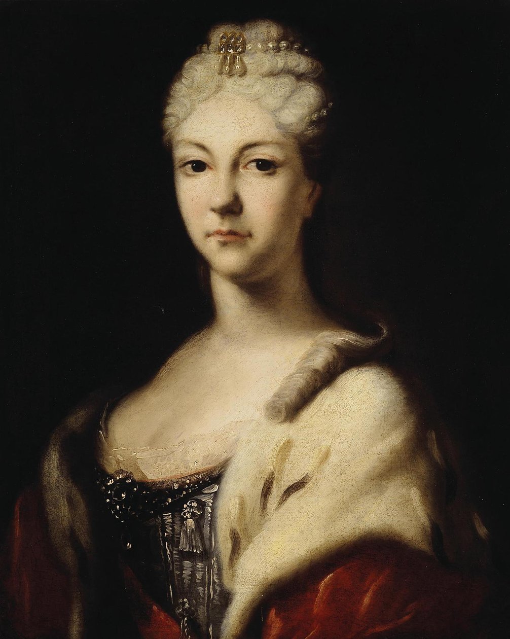 Retrato de la zarina Natalia Alexéievna de Ivan Nikitich Nikitin