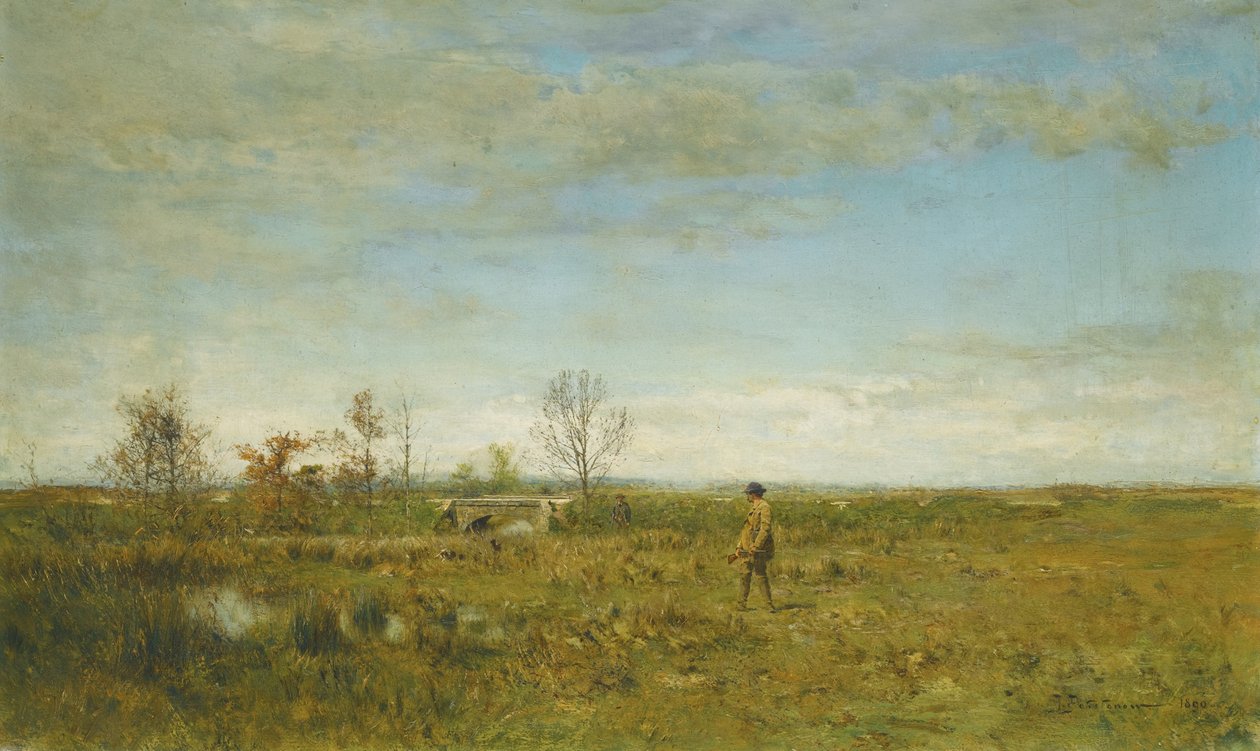 Cazadores en Pont Long de Ivan Pavlovich Pokhitonov