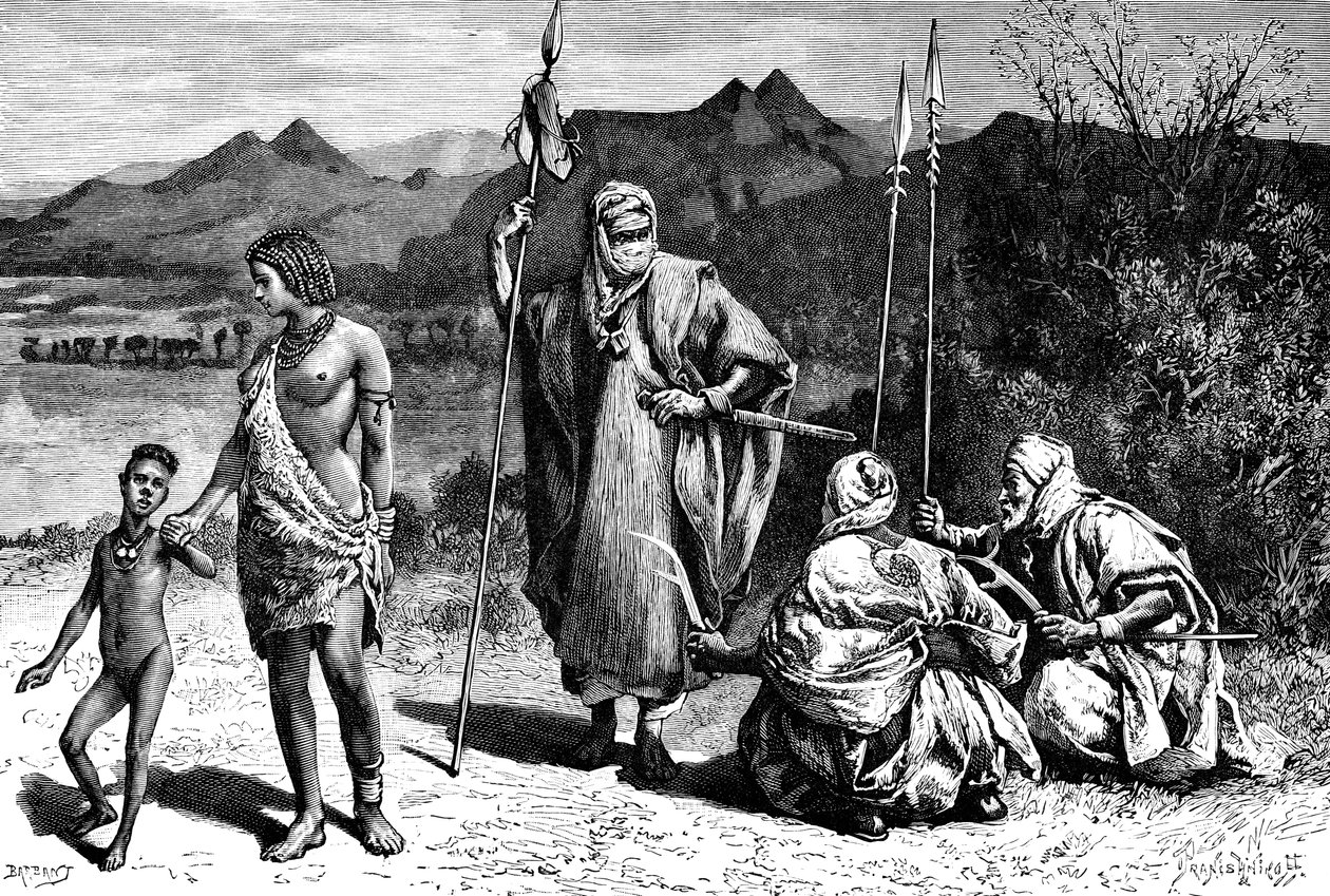Un grupo de Tibbus, África del Norte, 1895 de Ivan Pranishnikoff