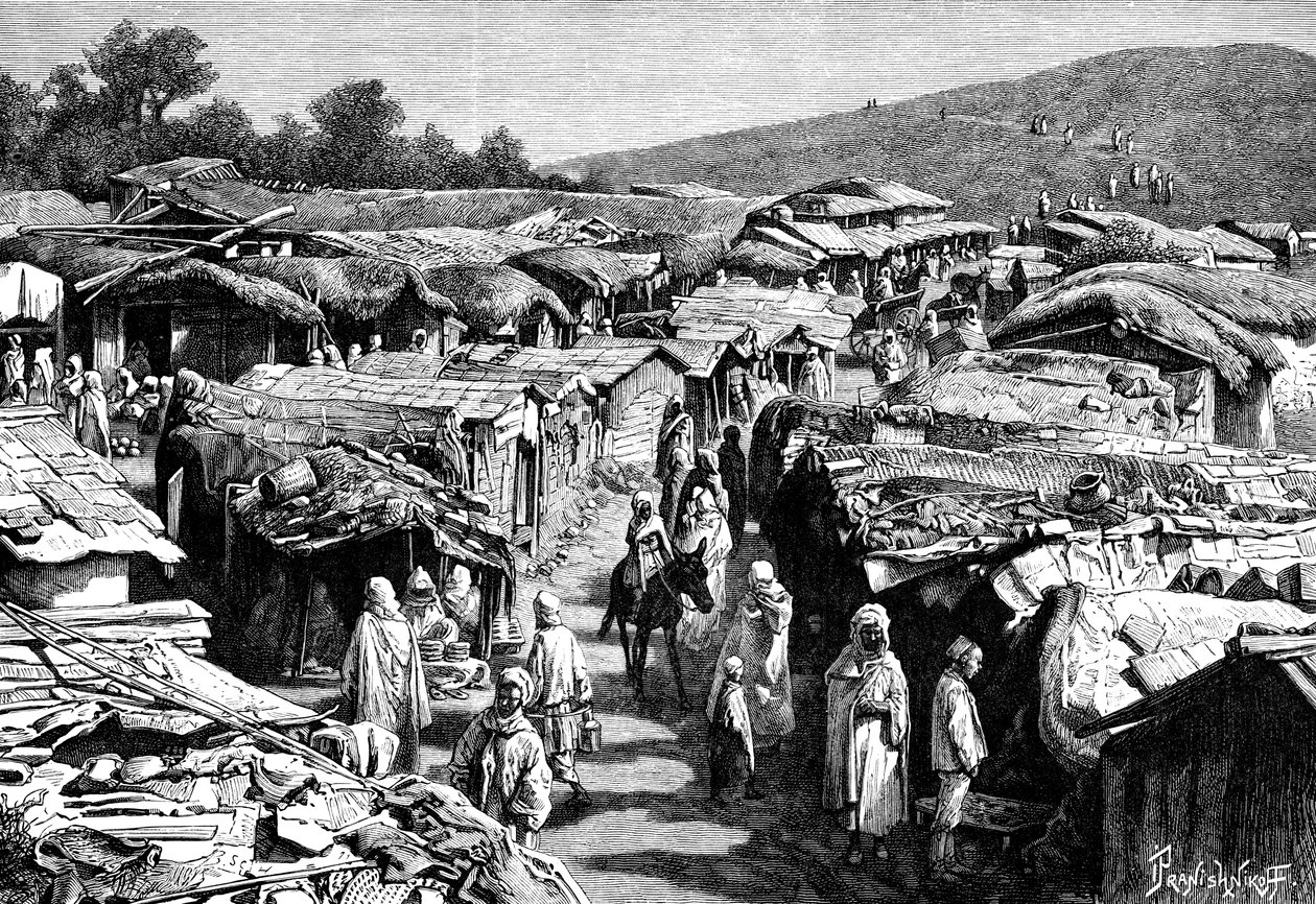 El barrio Beni-Ramasses, Constantina, Argelia, 1895 de Ivan Pranishnikoff