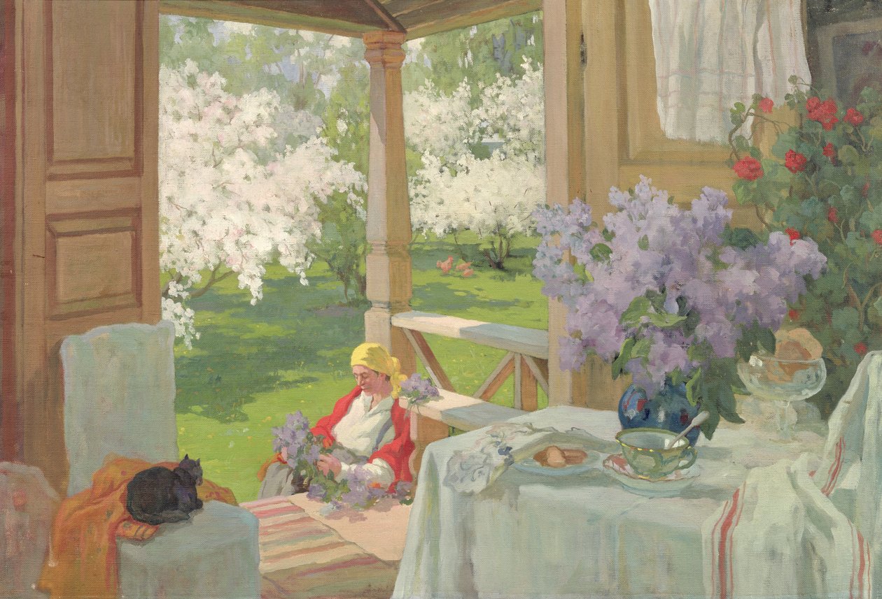 En la casa de campo de Ivan Silych Goriuschkin-Sorokopudov