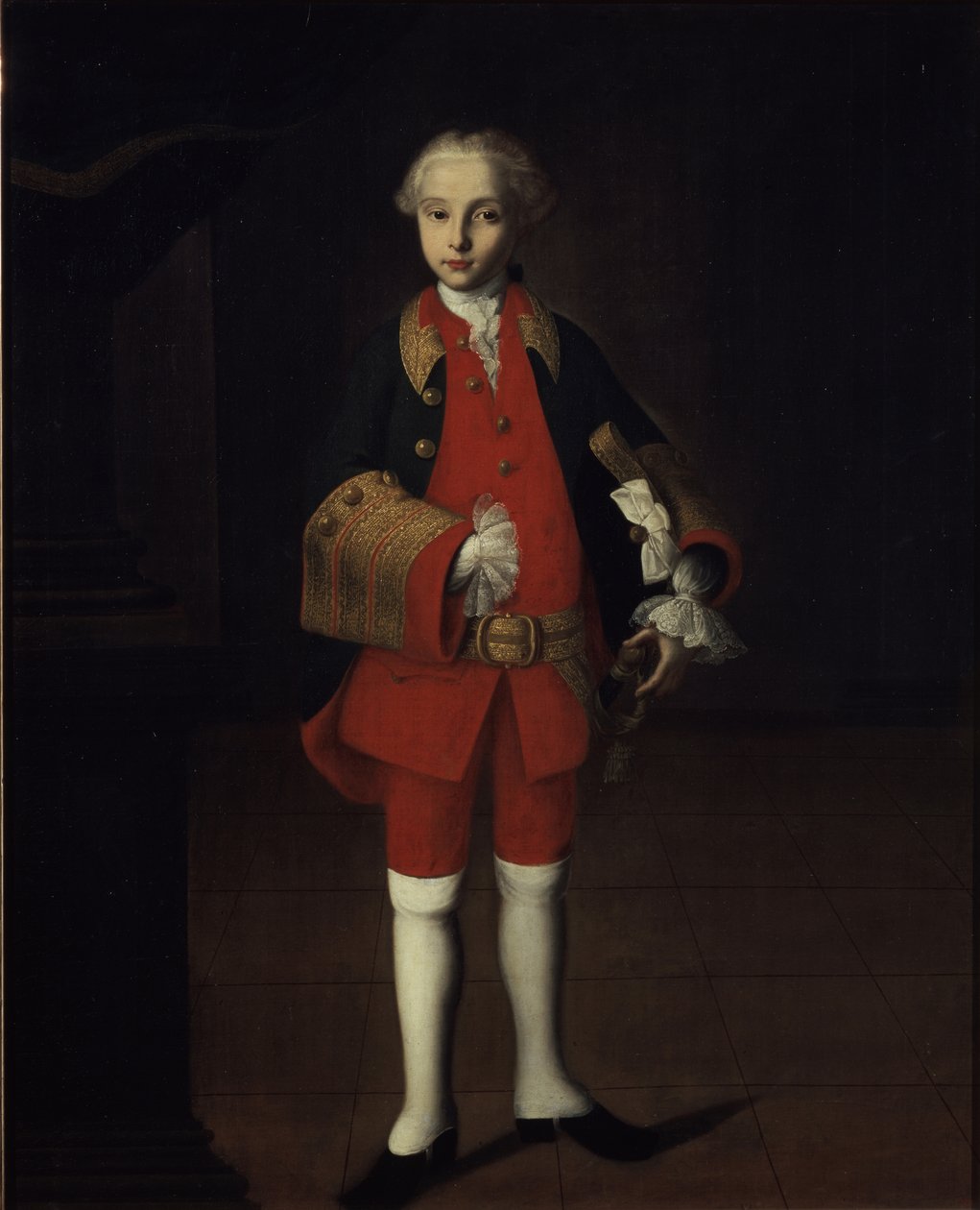 Retrato del Conde Wilhelm Georg von Fermor 1749-1828, c. 1750 de Ivan Yakovlevich Vishnyakov