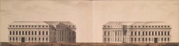 Plan para la Plaza frente al Almirantazgo, c.1770 de Ivan Yegorovich Starov
