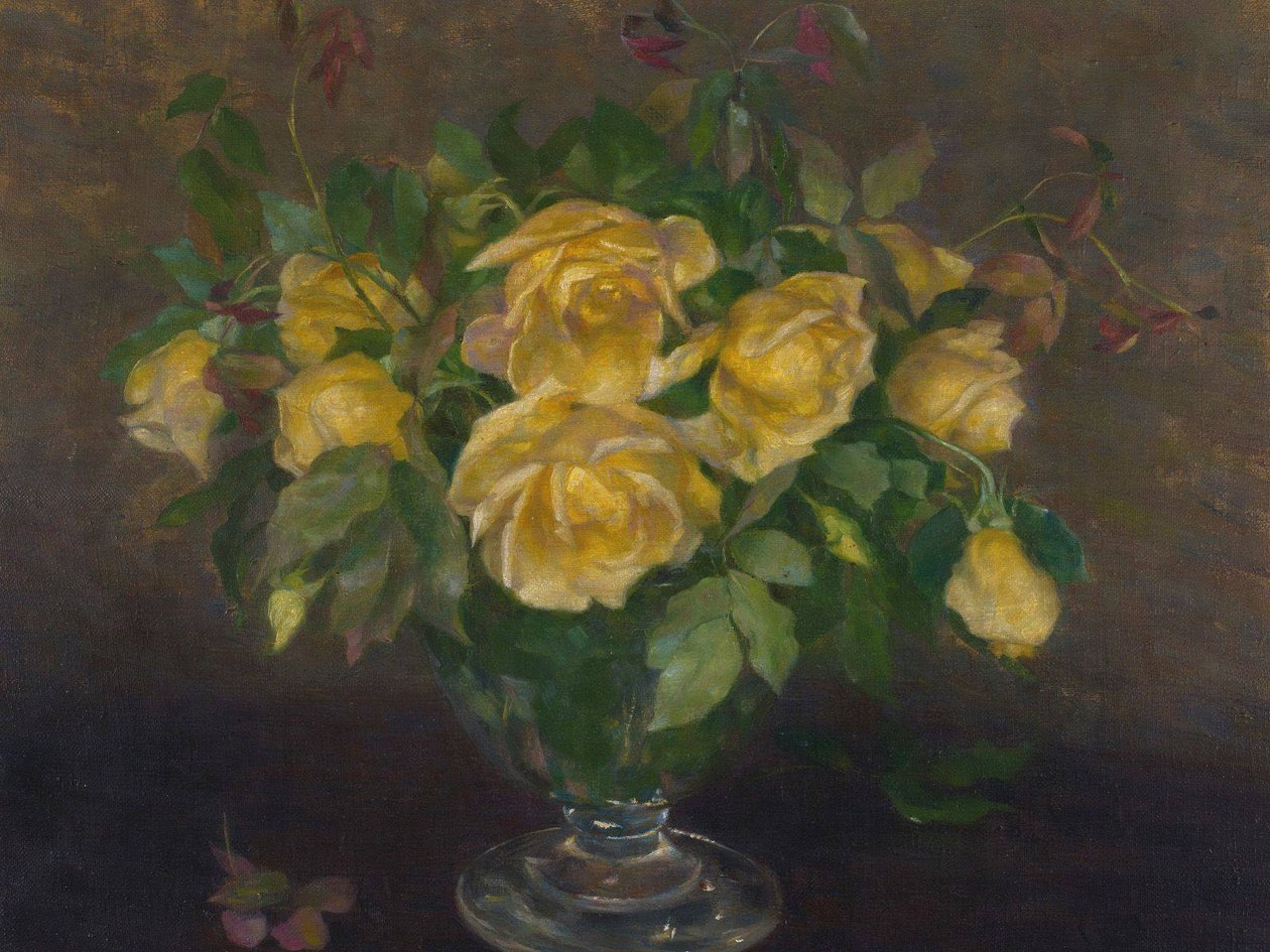 Naturaleza muerta con rosas II de Ivana Kobilca