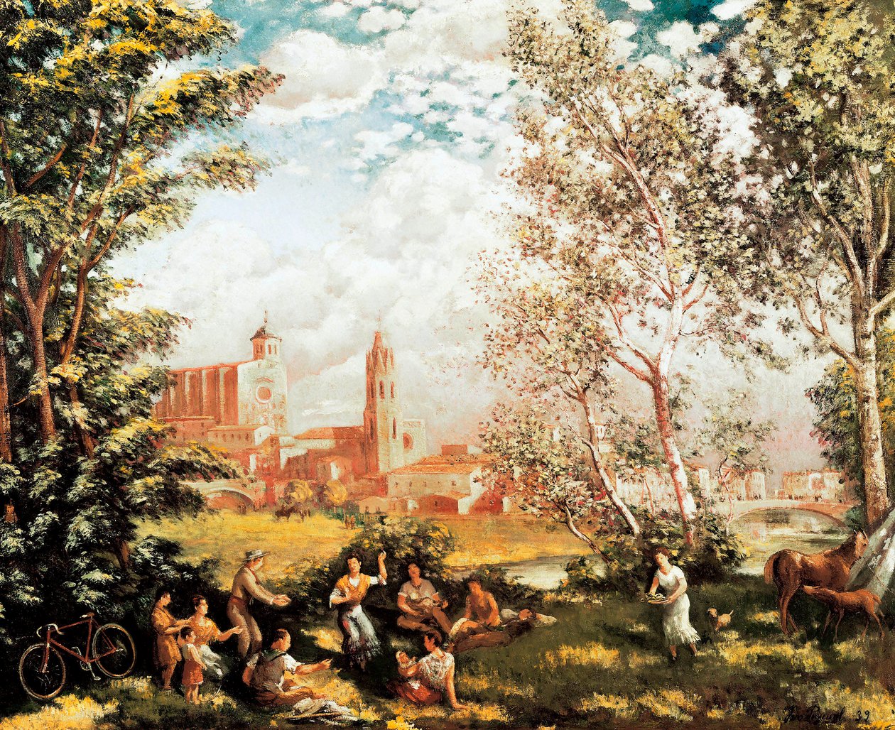 "Fete champetre" Pintura de Ivo Pascual i Rodes (1883-1949). 1939 DR de Ivo Pascual i Rodes
