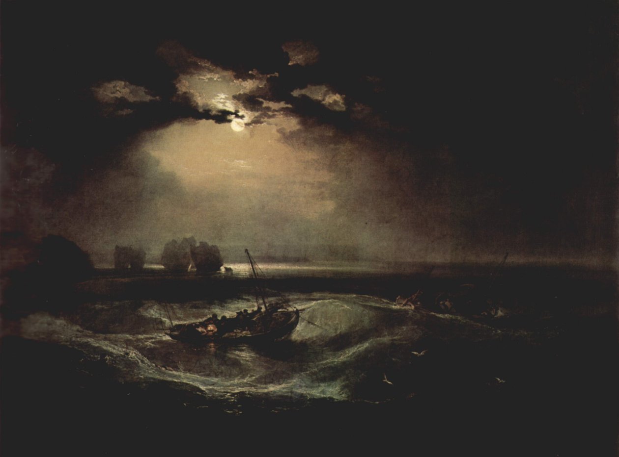 Pescadores en el mar de Joseph Mallord William Turner