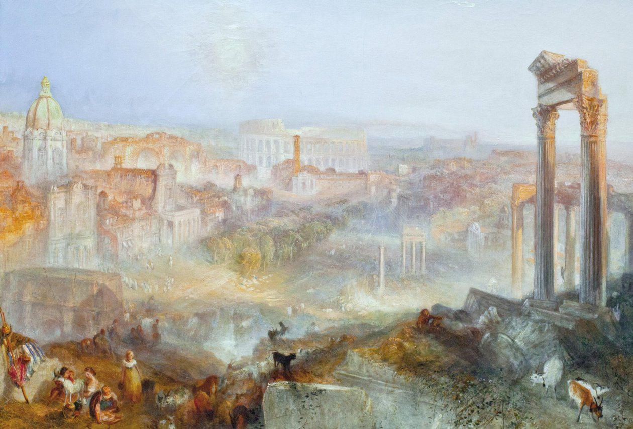 Roma moderna - Campo Vacino de Joseph Mallord William Turner