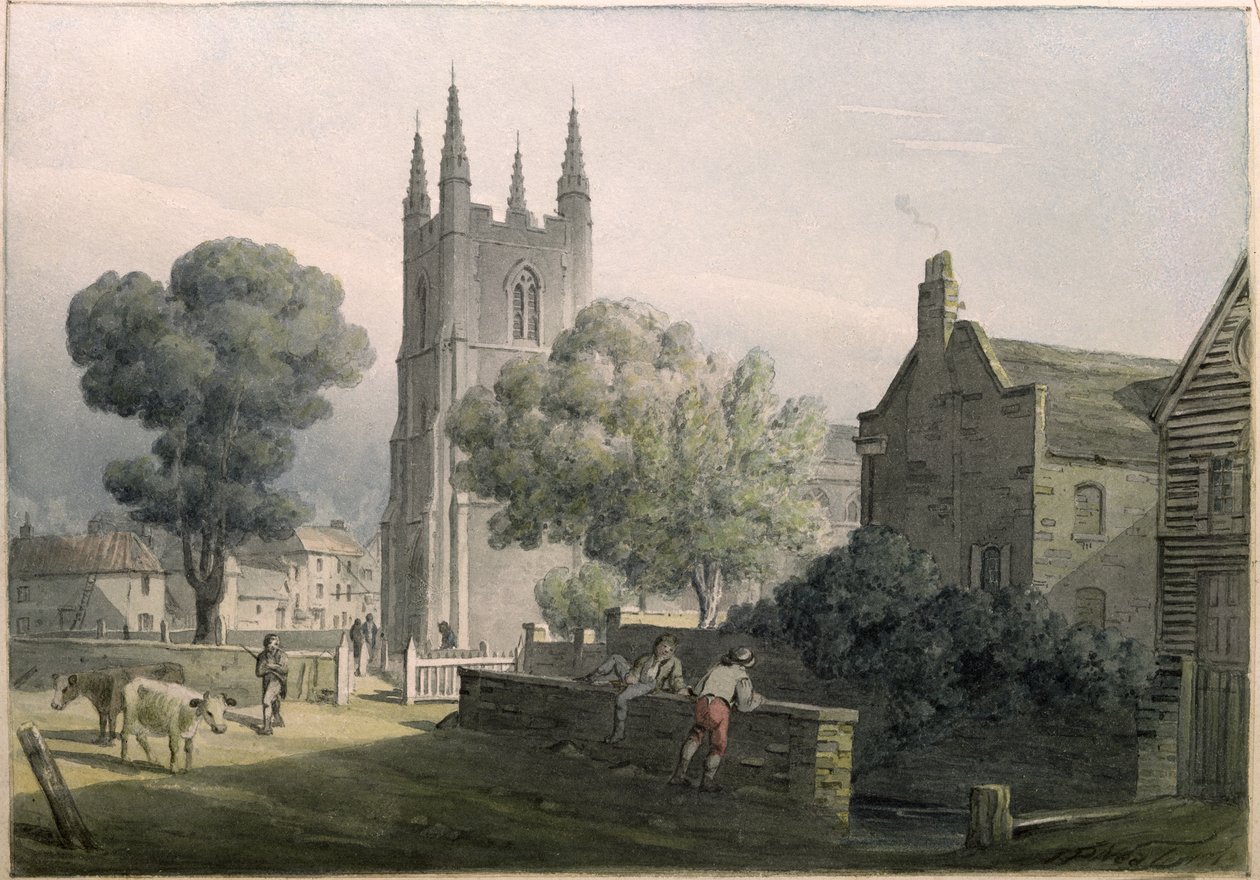Iglesia parroquial de Croydon, 1813 de John Preston Neale