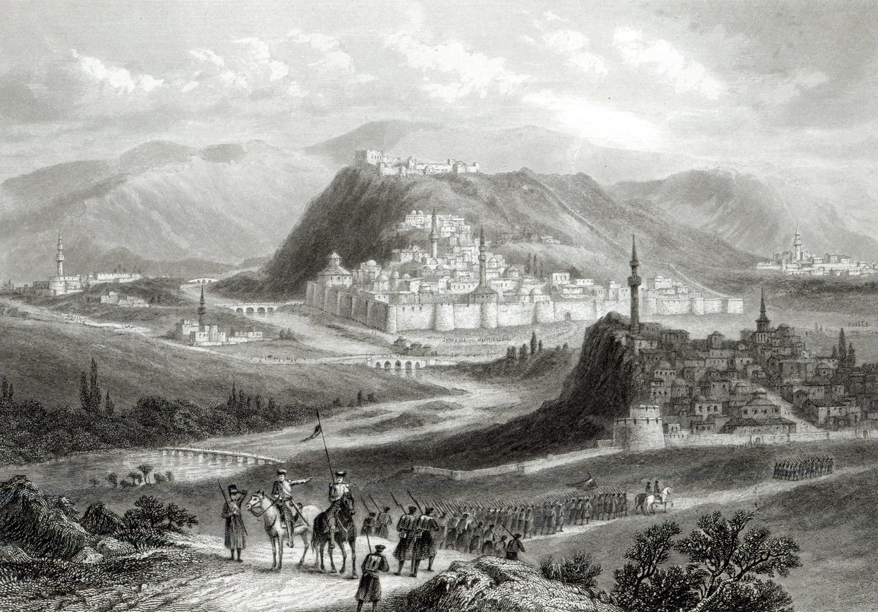 Kars, grabado por J. Godfrey, c.1860 de John Ramage