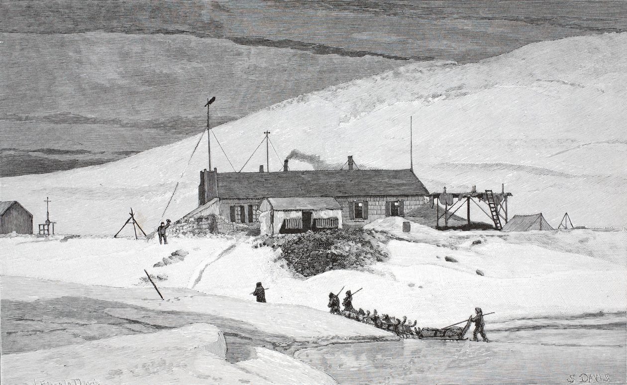 Fuerte Conger, Tierra de Frinnell, 20 de mayo de 1883, pub. Londres 1886 de J. Steeple Davis