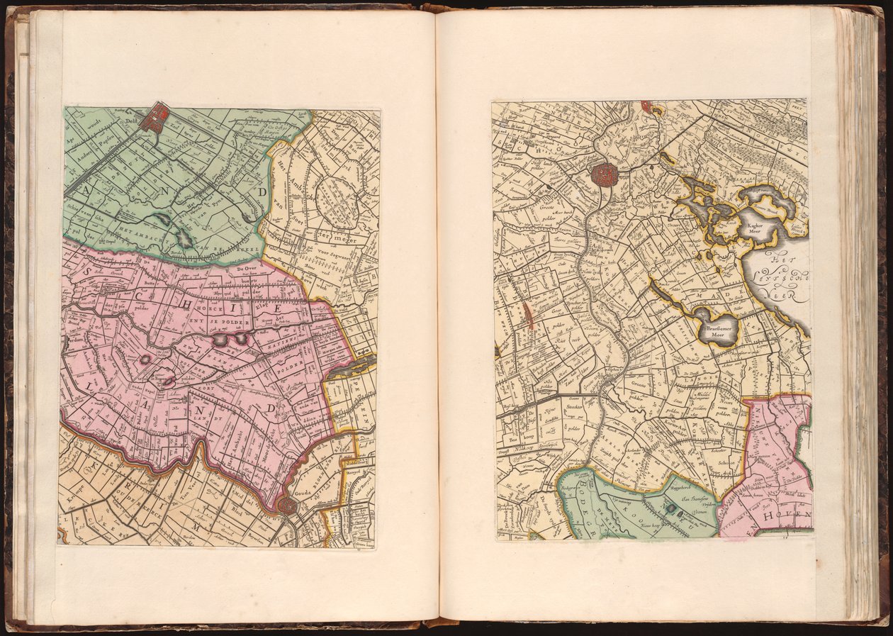 Mapa del condado de Holanda y dominio de Utrecht de J.A. Colom