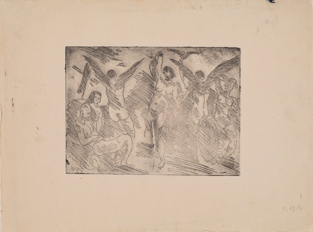 Composición alegórica de J.A. Jerichau