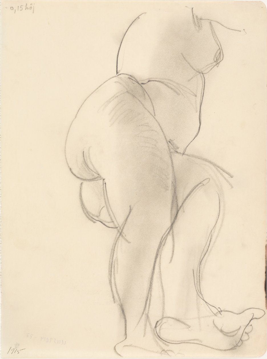 Modelo femenina, acostada de J.A. Jerichau