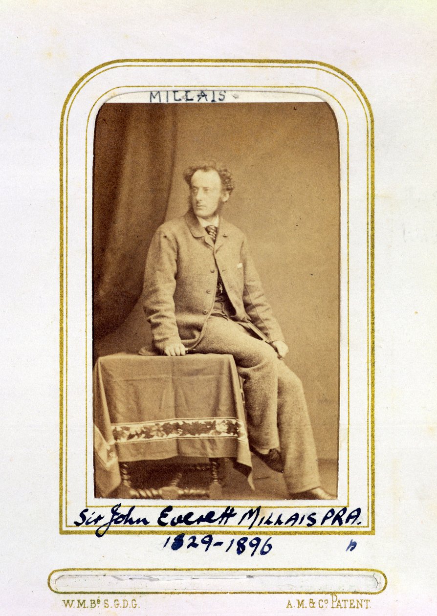 Retrato de Sir John Everett Millais (1829-96) de J.C. Watkins