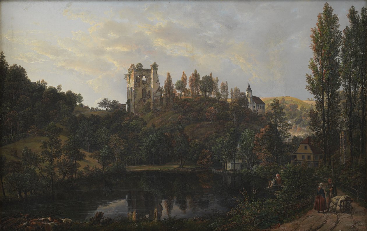 La ruina del castillo en Tharandt de Johan Christian Dahl