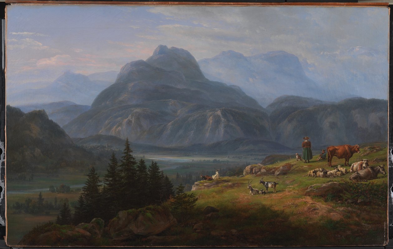 El valle de Etsch cerca de Roveredo de Johan Christian Dahl