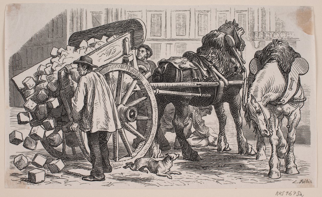 Carreta de trabajo en París de J.C. Nielsen