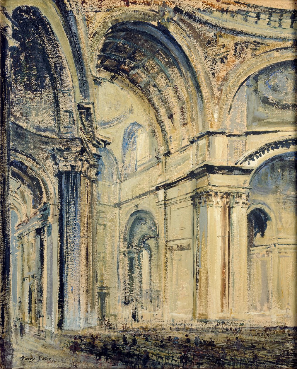 Interior de la Catedral de San Pablo de JF Barry Pittar