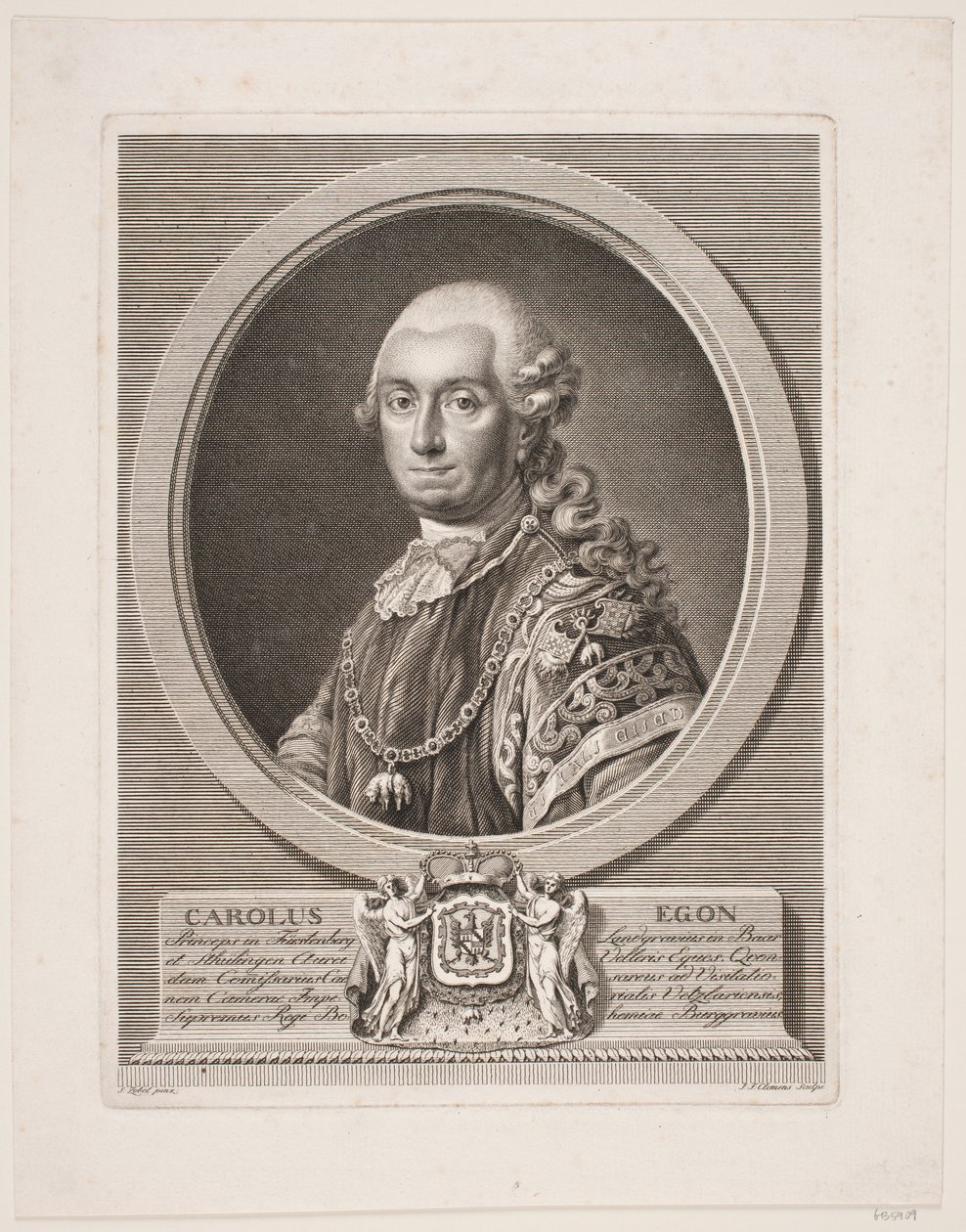 Carl Egon, príncipe de Fürstenberg de J.F. Clemens
