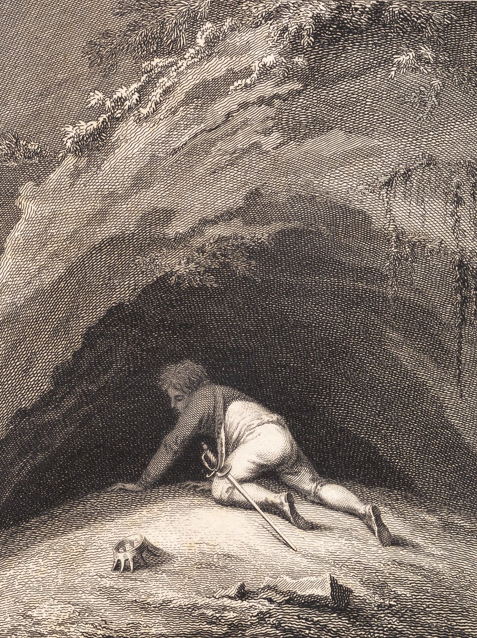 El derrotado Niels Klim se arrastra en la cueva de J.F. Clemens
