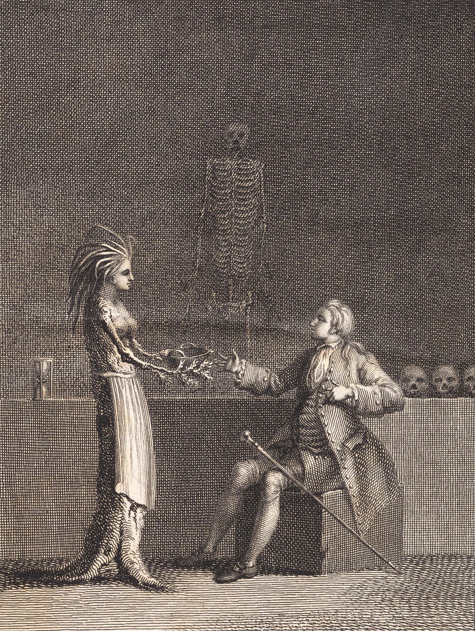Niels Klim en la cámara anatómica de J.F. Clemens