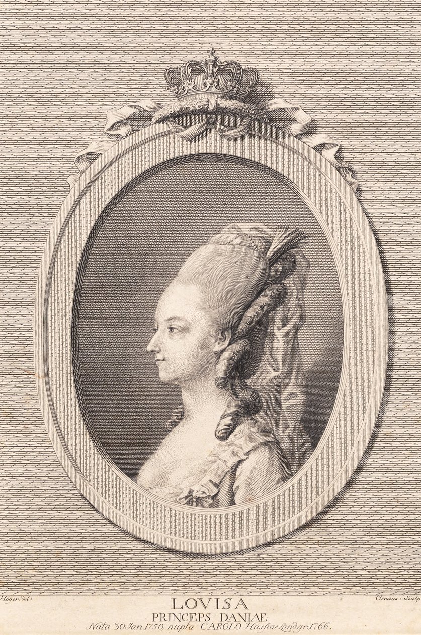 Princesa Louise, casada con Carl de Hesse de J.F. Clemens